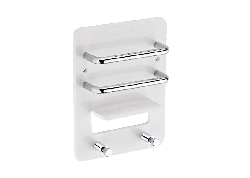 Single Mobile Stand Marble White