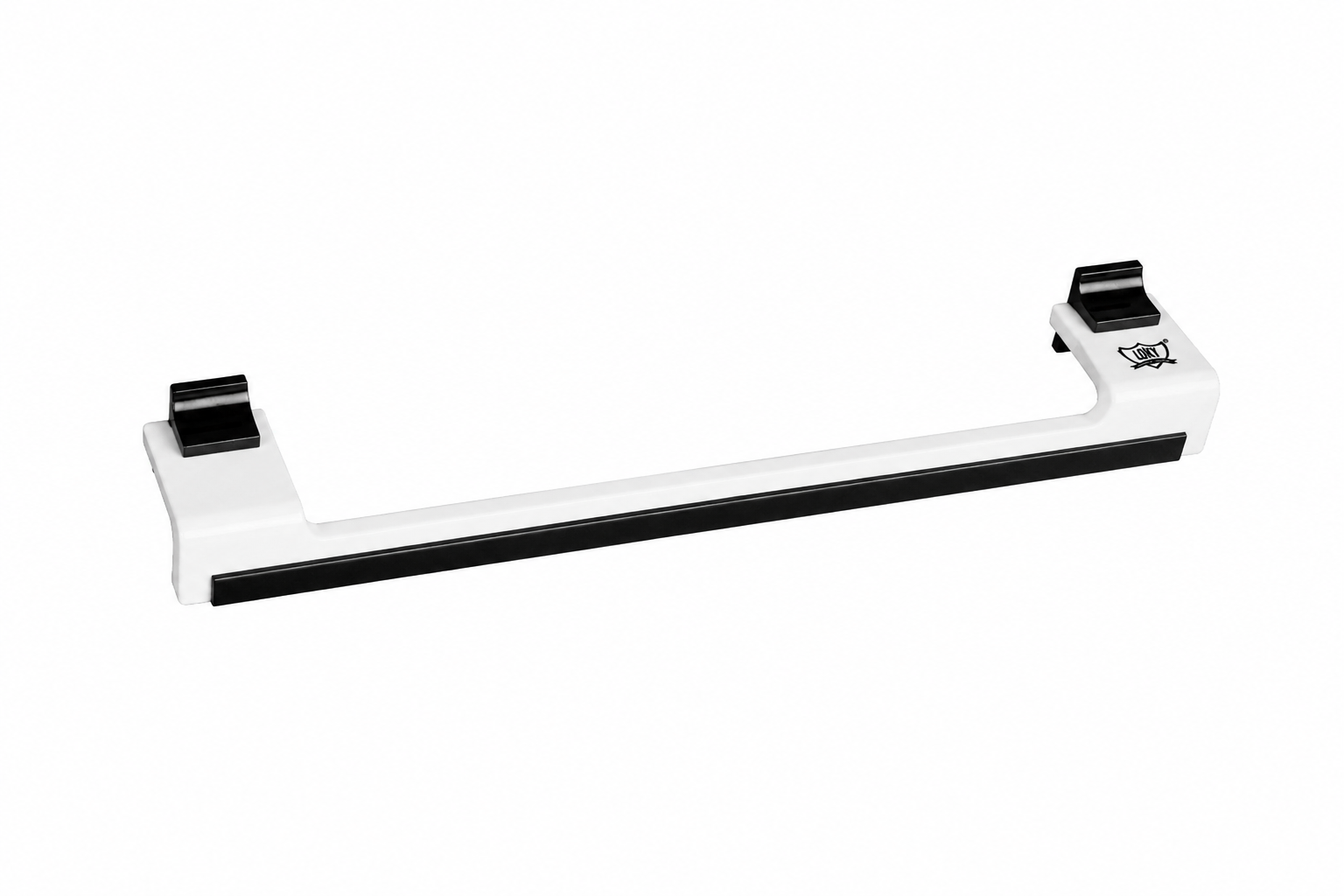 LOKY Spartan Acrylic 24″ Towel Rod Black | Premium Bathroom Organizer with Heavy Aluminium Fittings