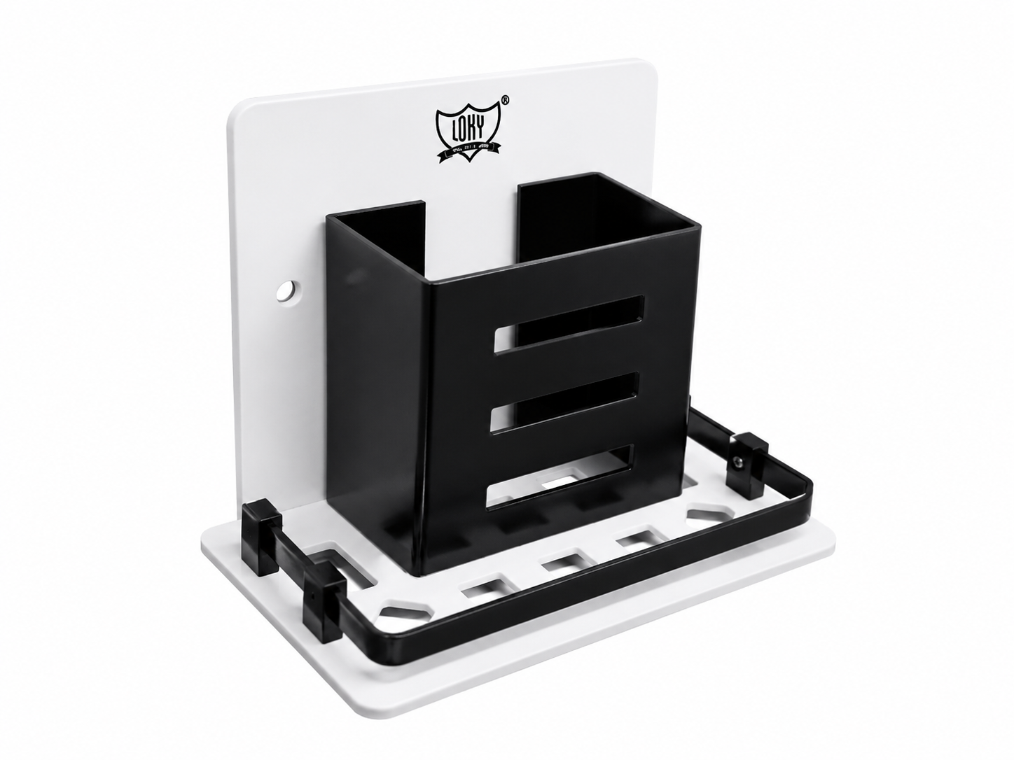 LOKY® Spartan Acrylic Brush Holder Black