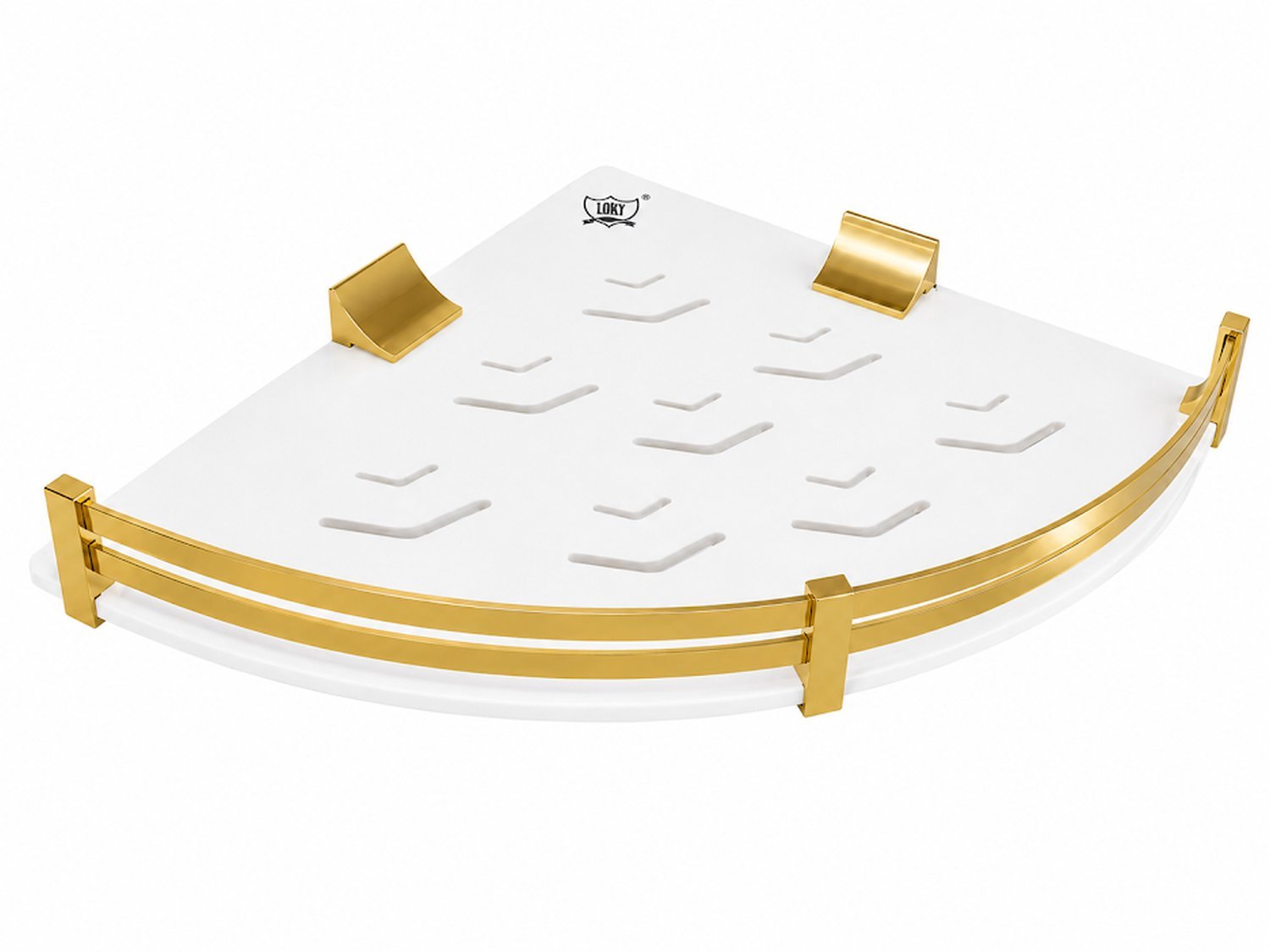 LOKY® Spartan Gold Corner Shelf 10×10
