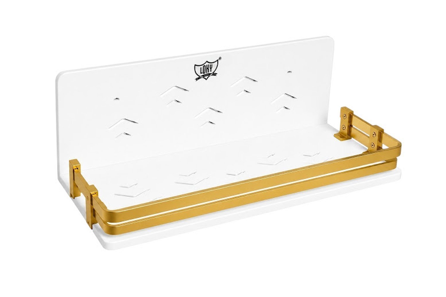 LOKY® Spartan Gold Shampoo Rack 12×6