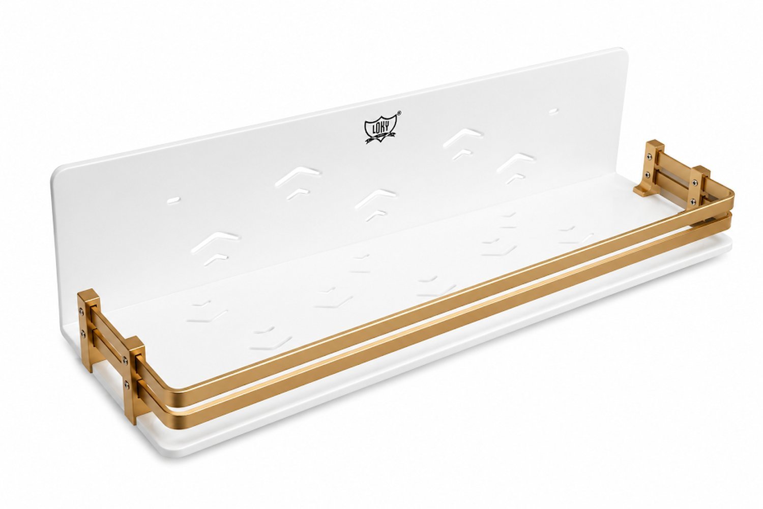 LOKY® Spartan Gold Shampoo Rack 18×6