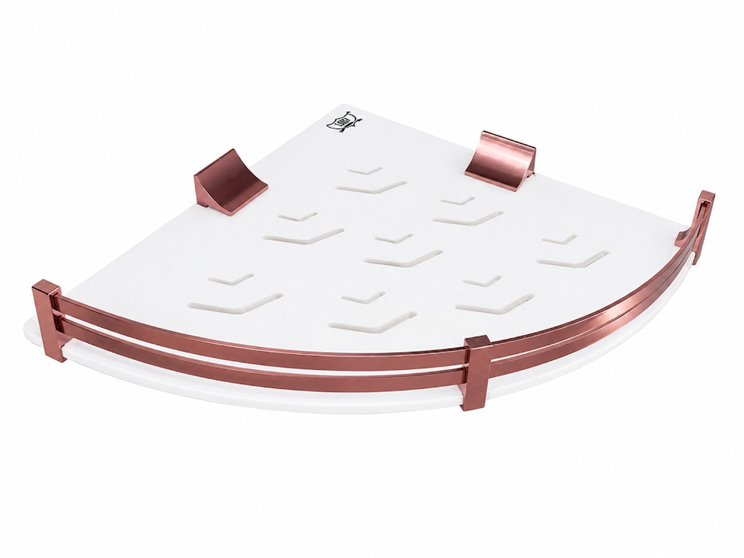 LOKY® Spartan Rose Gold Corner Shelf 12×12