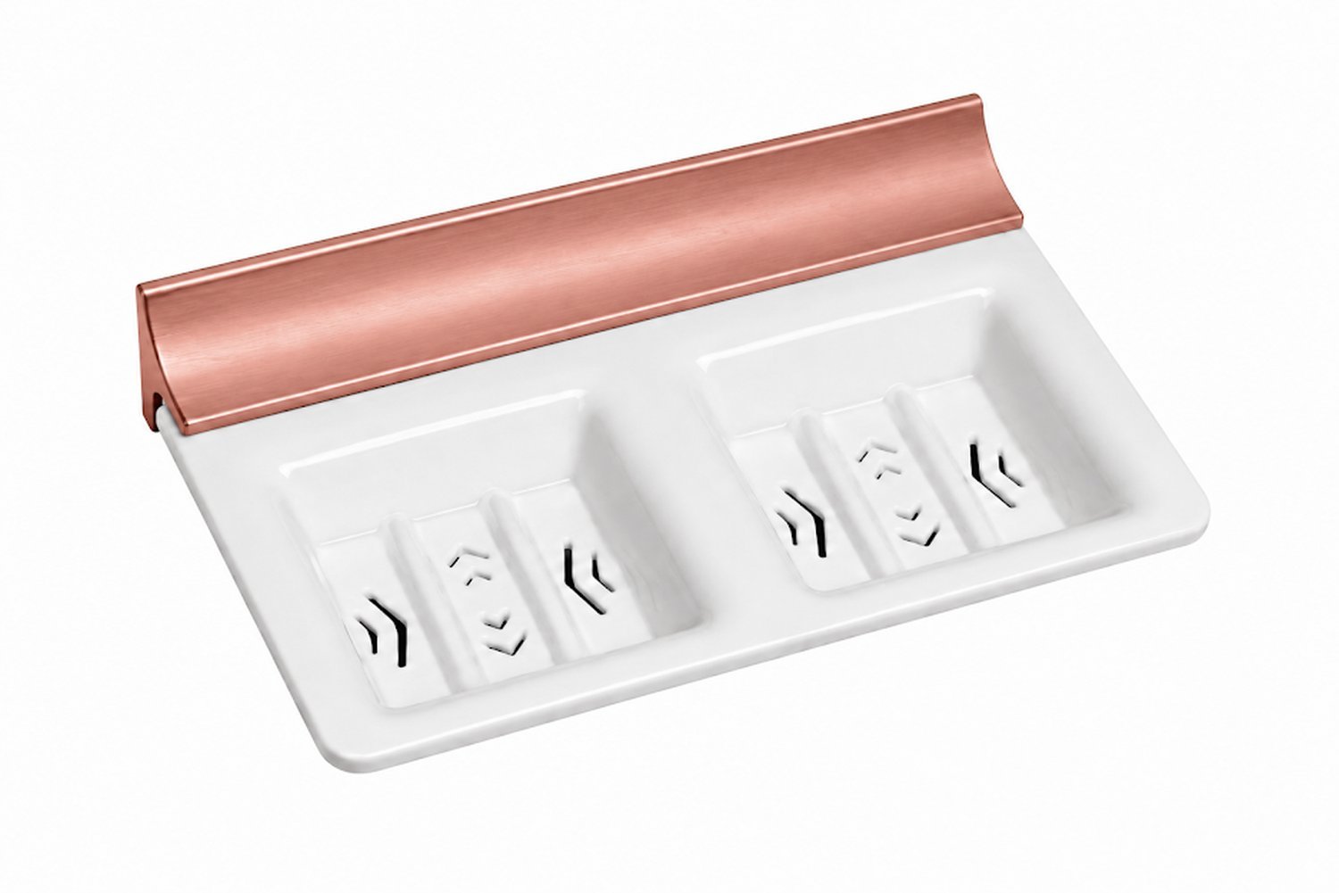 LOKY® Spartan Rose Gold Double Soap Dish
