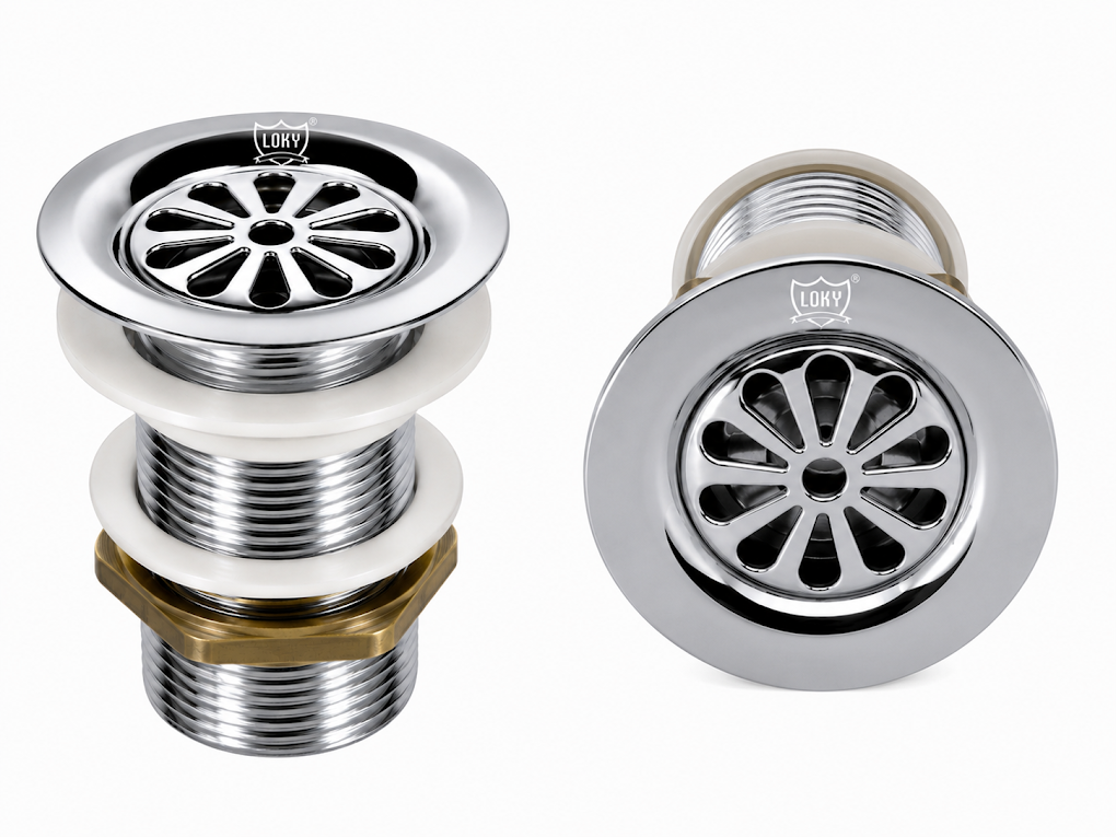 LOKY® Lotus Waste Coupling 3 Inch – 100% Brass, Rust-Proof & Corrosion-Resistant