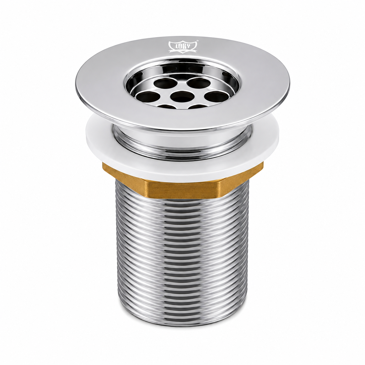 LOKY® 4 Inch Waste Coupling – Heavy Duty 100% Brass, Rust-Proof & Corrosion-Resistant