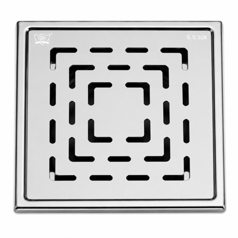 LOKY CORES stainless steel floor drain with removable grating